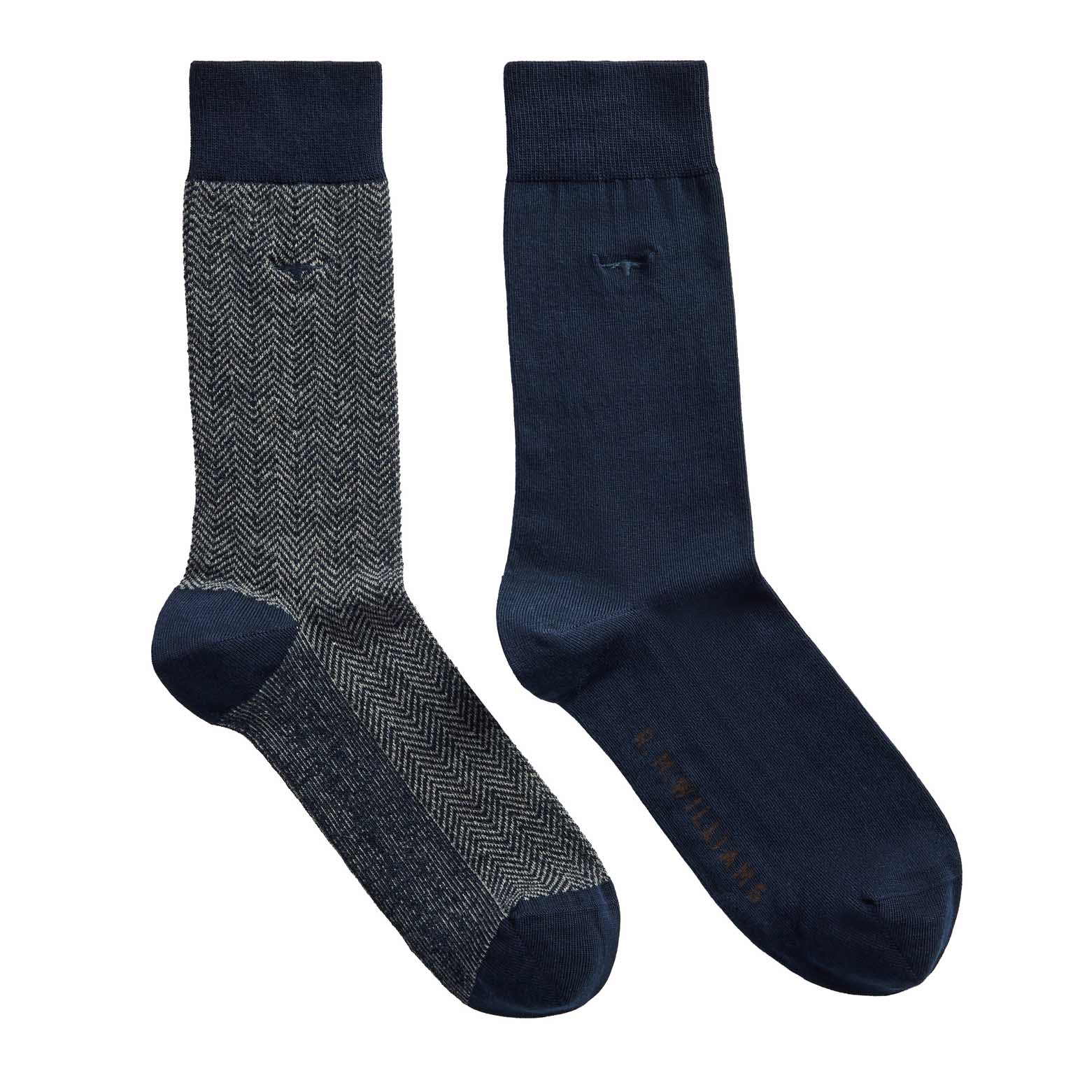 R.M. Williams Nelson Herringbone Sock 2 Pack